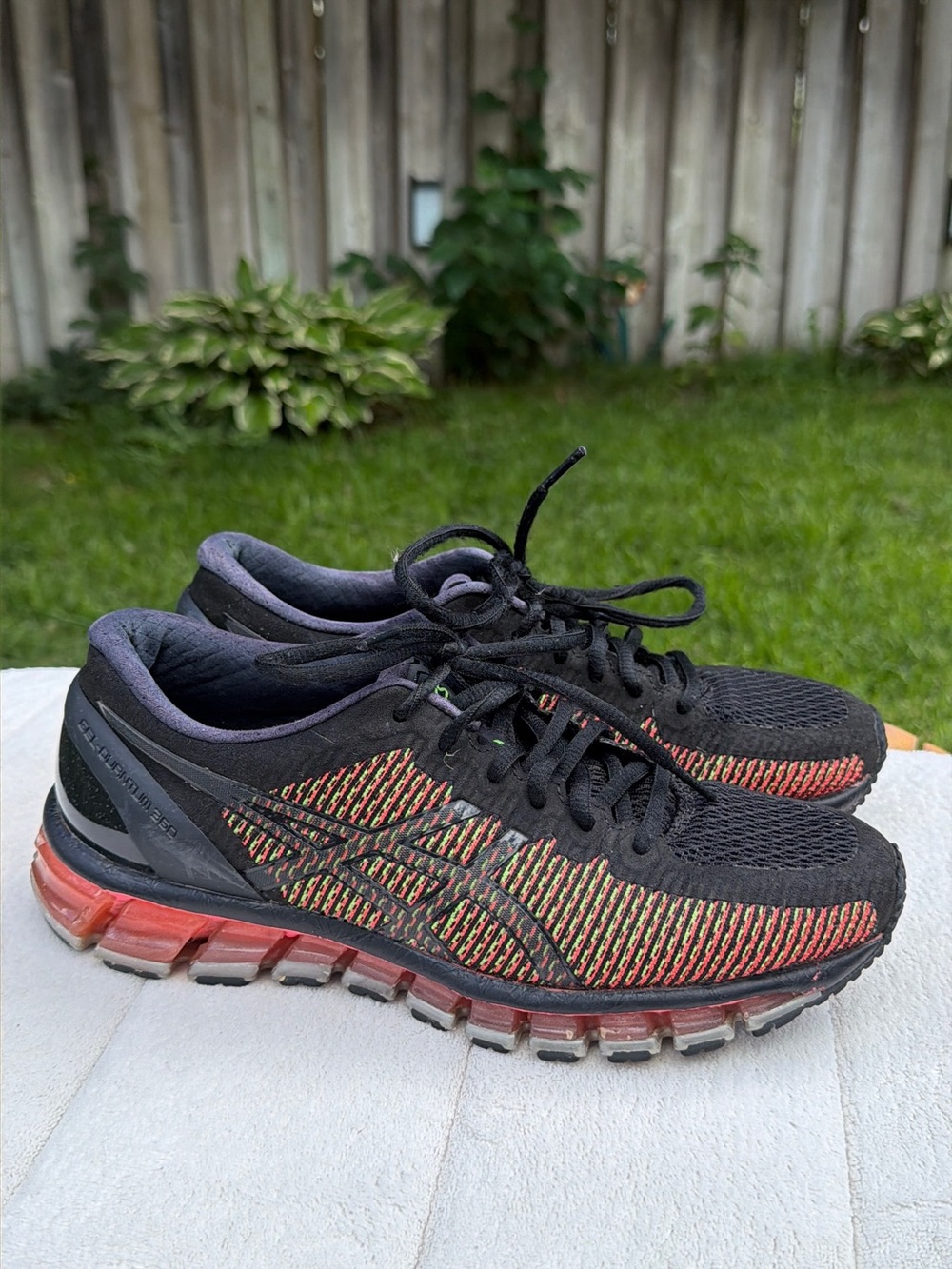 ASICS Gel‑Quantum 360 – Women’s 7.5 – Black Multicolor – Running Shoes